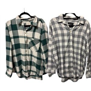 Abercrombie soft flannel tops